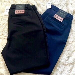NWT Banana Republic Sloan fit Size 6 pants - one each, black and navy